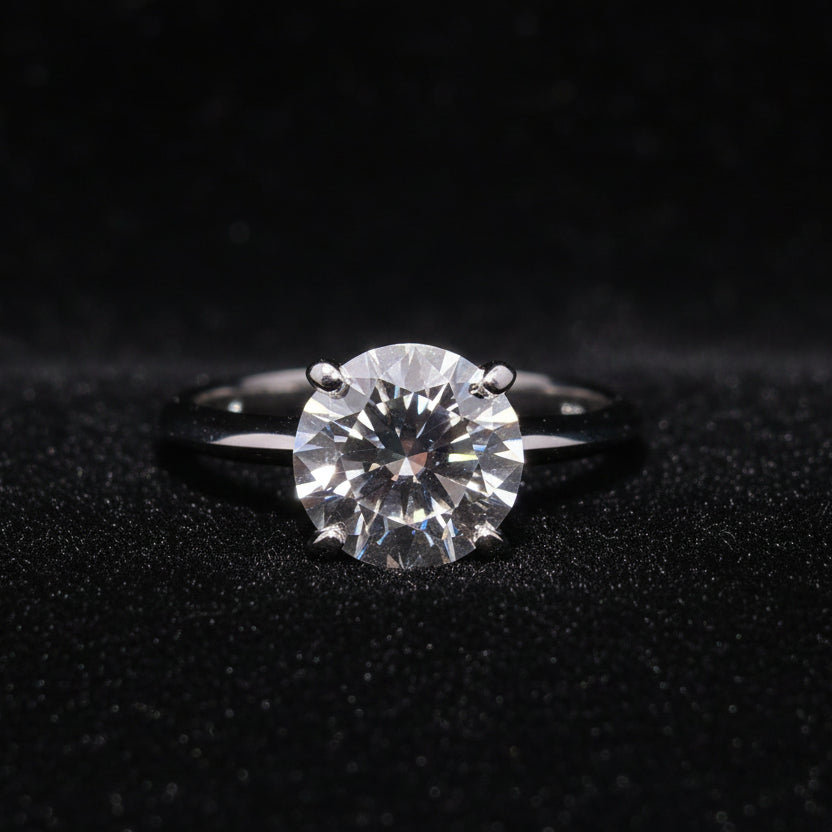 Moissanite 3.00 ctw Round Engagement Ring