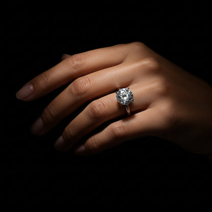 Moissanite 3.00 ctw Round Engagement Ring