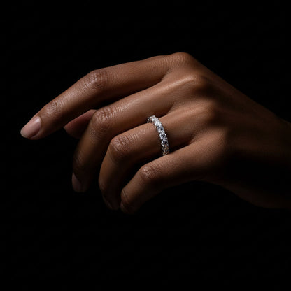 Moissanite 0.19 ctw Eternity Band
