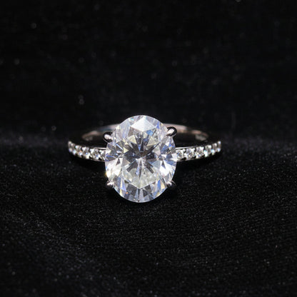 Moissanite 5.00 ctw Oval Ring