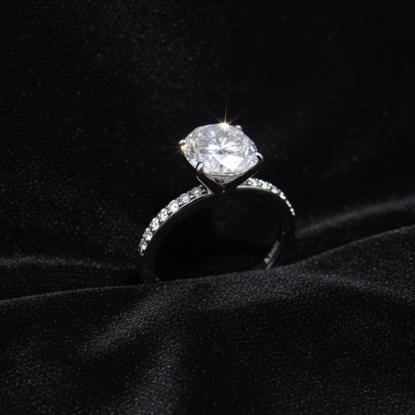 Moissanite 5.00 ctw Oval Ring
