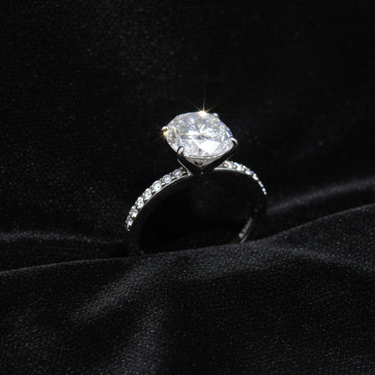 Moissanite 5.00 ctw Oval Ring