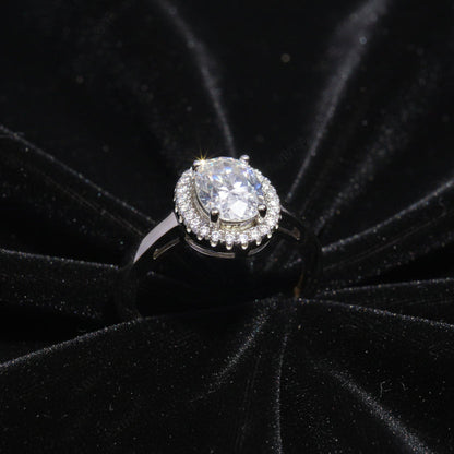 Moissanite 1.50 ctw Circle Shape Ring
