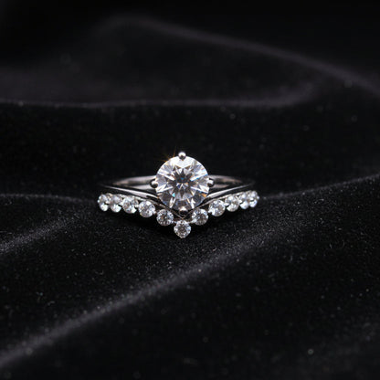 Moissanite 1.00 ctw Round Cut Ring