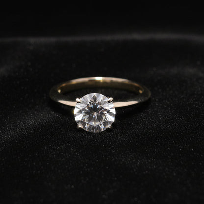 Moissanite 2.00 ctw Round Solitaire Ring