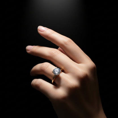 Moissanite 2.00 ctw Round Solitaire Ring