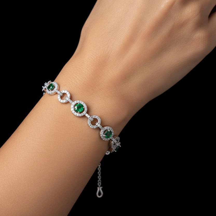 Moissanite 1.54 ctw Oval Shaped Bracelet